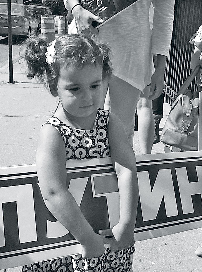 “Wonderful Dianka, my granddaughter, a precious creature just three years old whom I have only seen in photographs”