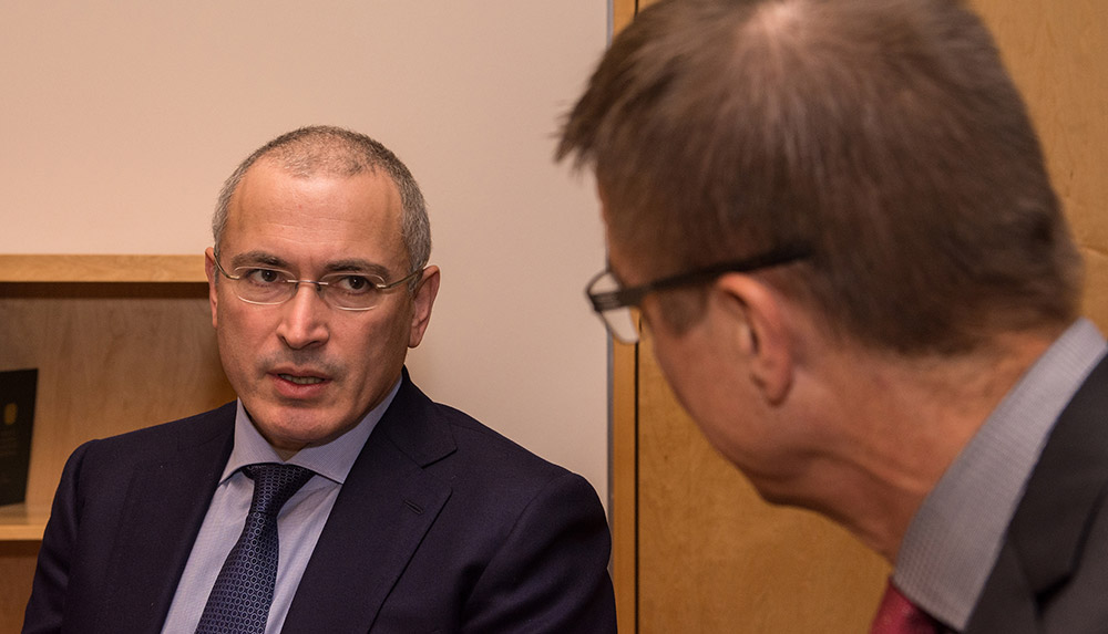 Mikhail Khodorkovsky and Dr Andreas Schockenhoff
