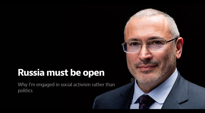 Khodorkovsky launches Medium.com blog